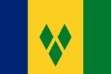 Vlag St. Vincent & the Grenadines - 100x150cm Spun-Poly